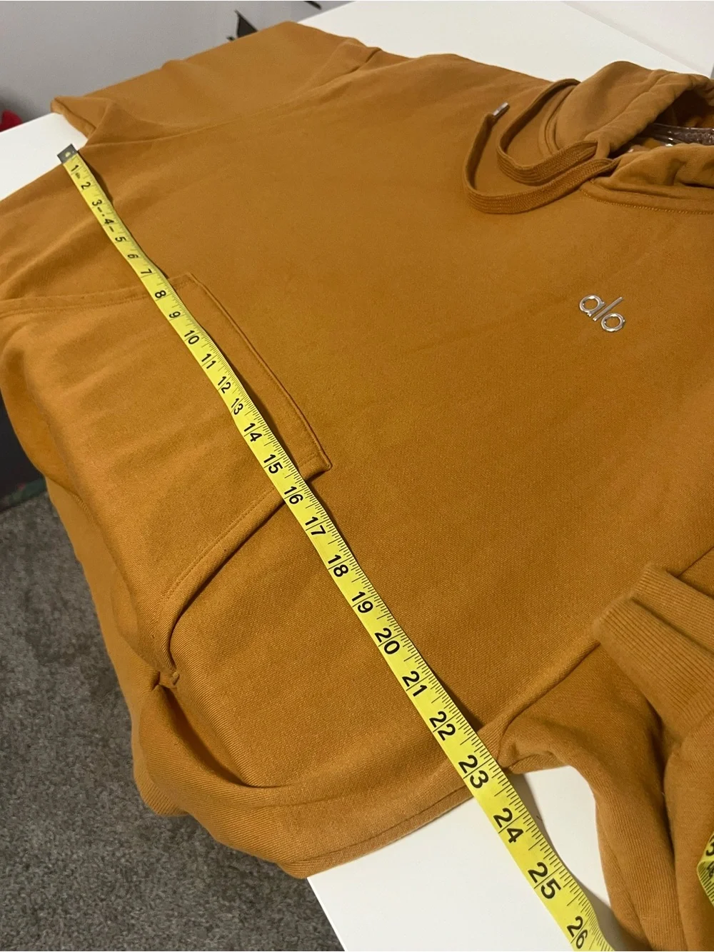 Alo Yoga Accolade Hoodie Toffee Gold Fits Like S / M Oversized Cozy Logo